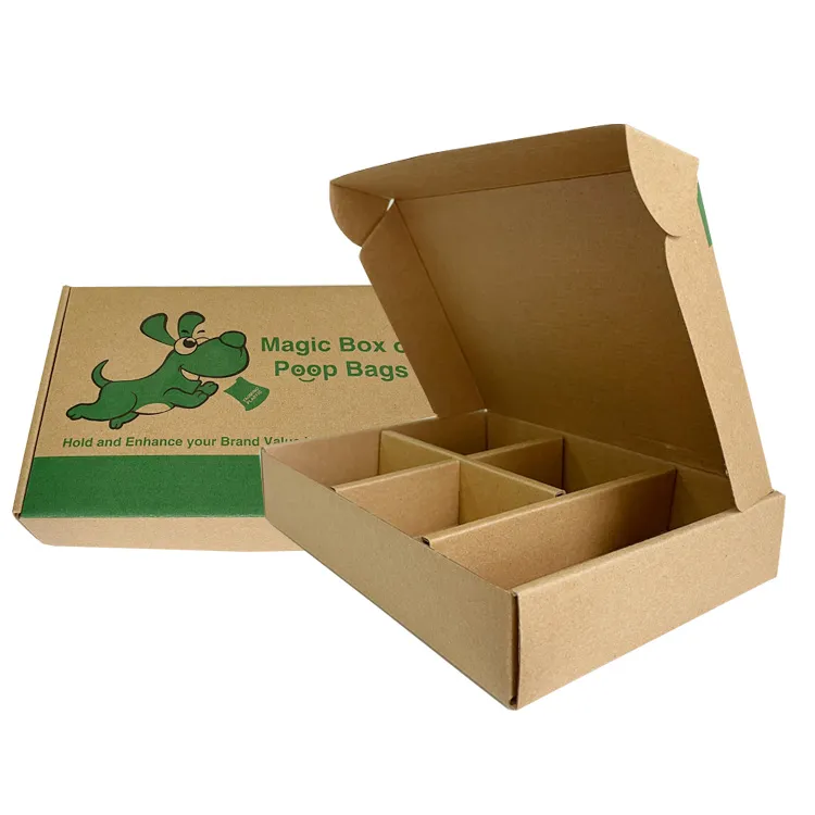 Custom 8x4x4 cheap shipping packaging gift kraft flat shipping boxes with insert