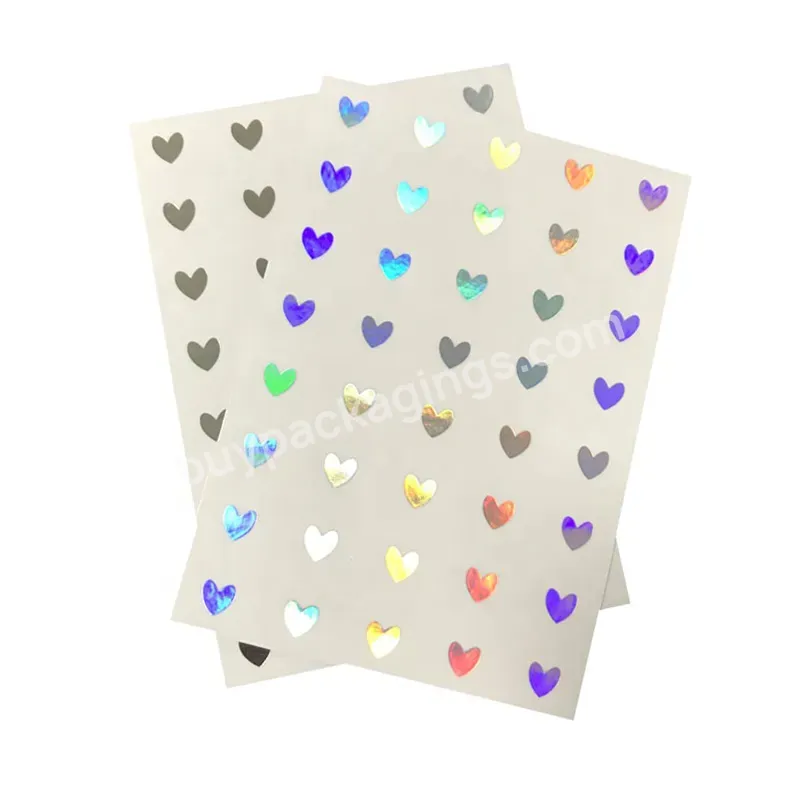 Custom Adhesive Kiss Cut Logo Foil Product Decoration Clear Vinyl Sheet Sticker Label Printing