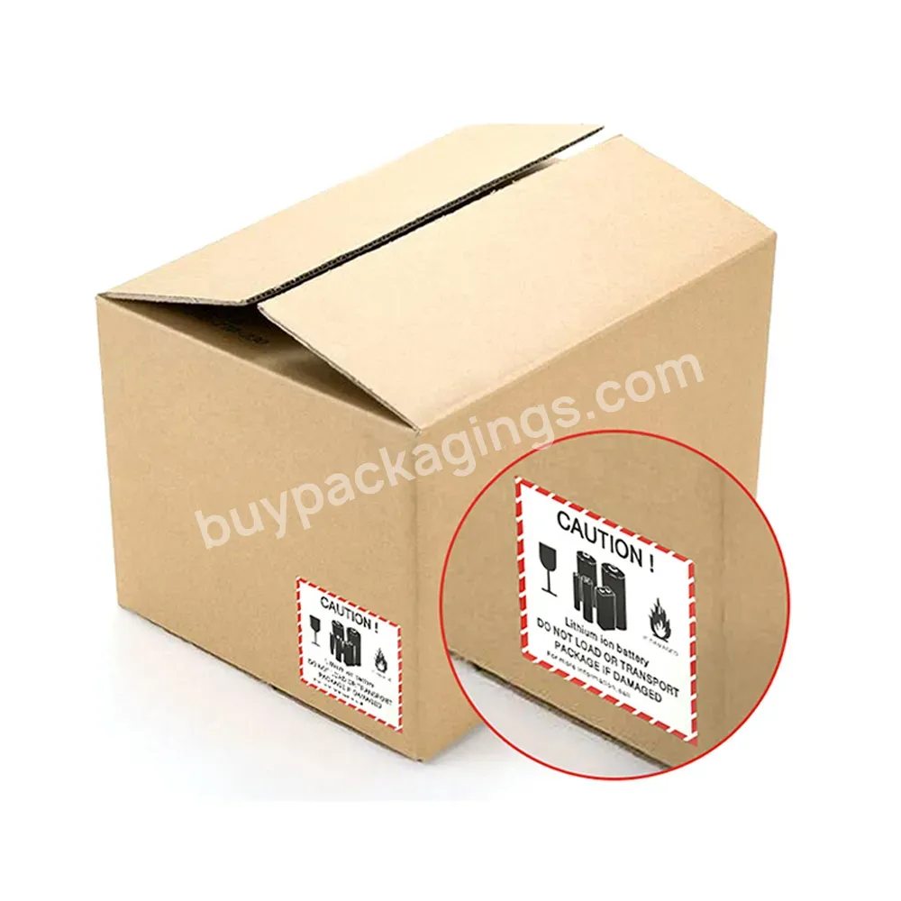 Custom Adhesive Lithium Battery Shipping Labels Un3481 Case Stickers,Lithium Battery Label Wholesale