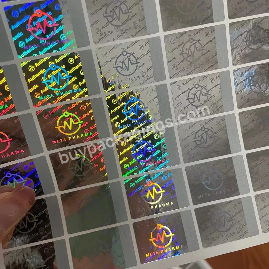 Custom Adhesive Security Scratch Hologram Stickers With 3d Hologram Effects