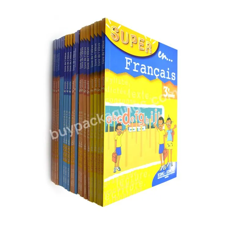 Custom Africa Text Book Printing School Suppliers Offset Printing Textbook For Students