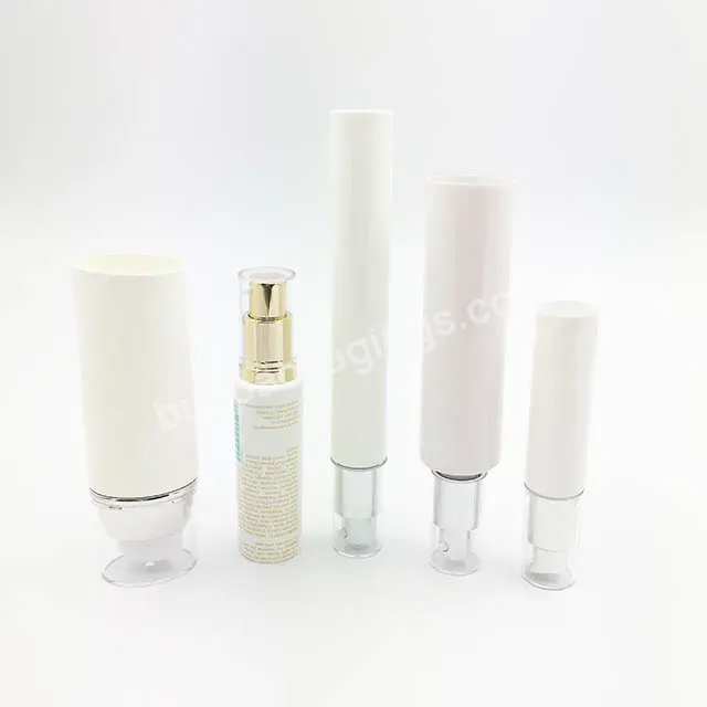 Custom Airless Cream Pump Pe Cosmetic Packaging Tube Different Sizes 30ml 50ml 60ml 100ml 120ml Manufacturer/wholesale