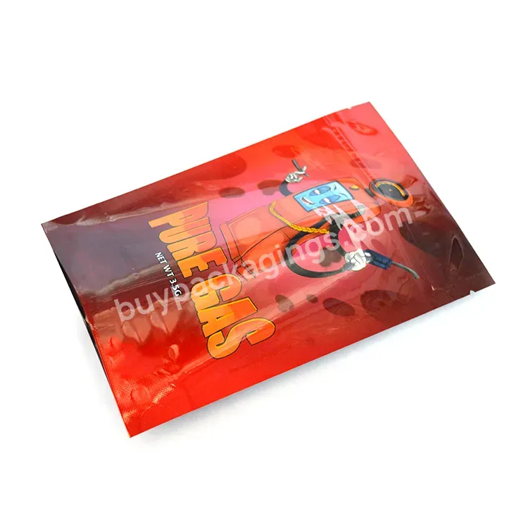 Custom Aluminum Foil Logo Food Grade Resealable Smell Proof Moisture-proof Pouch Bag Window Stand Up Pouch Mylar Bags 3.5 - Buy Custom Mylar Bags 3.5,Pouch Bag Windown Stand Up,Mylar Bags Custom Printed.