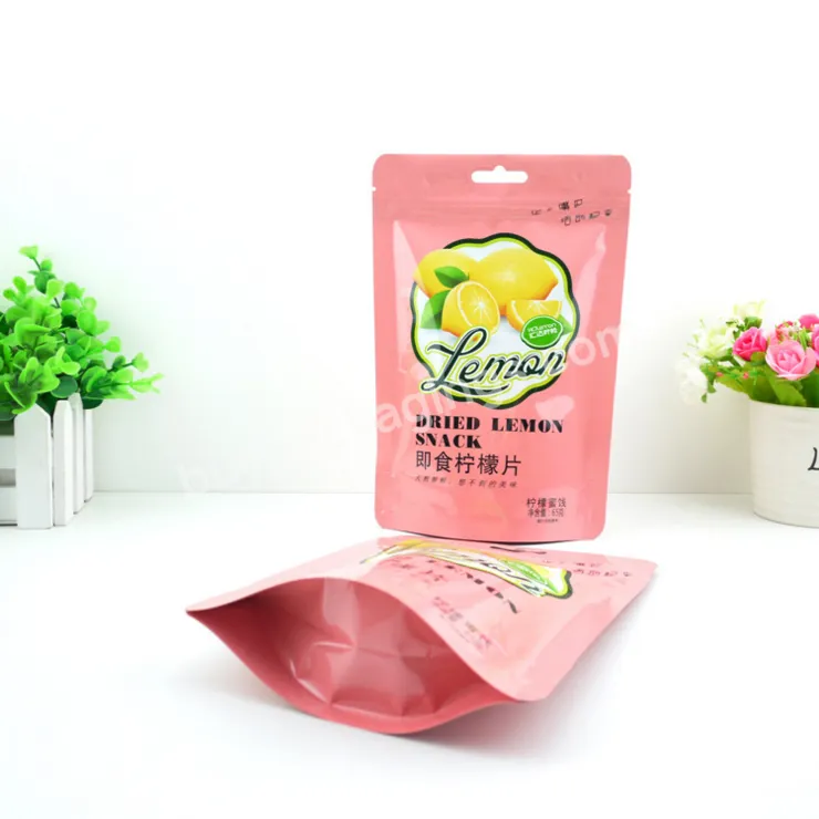 Custom Aluminum Foil Resealable For Dried Fruit Mango Plastic Foil Bag Ziplock Stand Up Packaging Pouch Bag