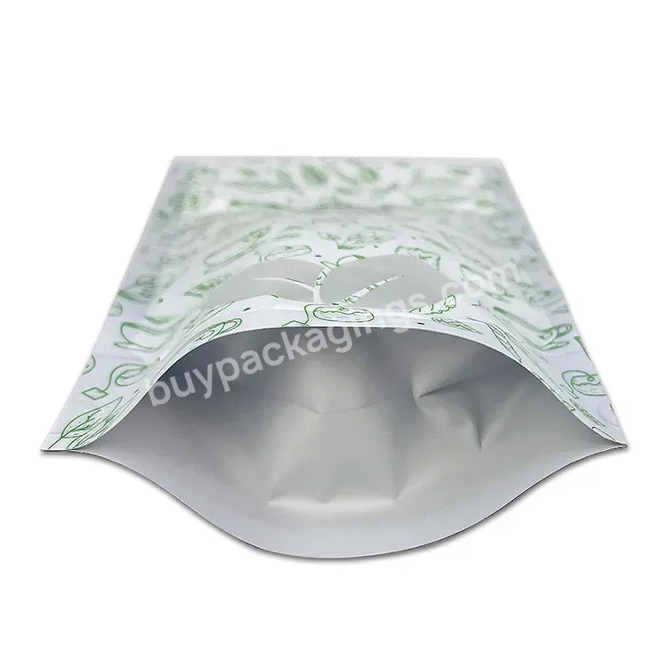 Custom Aluminum Foil Resealable Ziplock Stand Up Pouch Plastic Bag