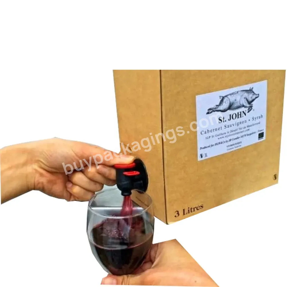 Custom Aluminum Plated Transparent 3l 5l 10l 20l Plastic Tap Bag For Drinking Water Wine Juice Bag In Box With Butterfly Valve