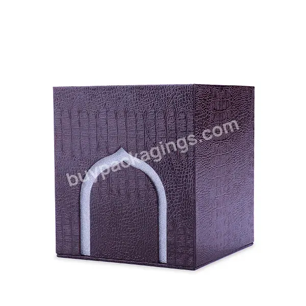 Custom Arabic Style Square Perfume Box Design Creative Cosmetic Packaging Gift Box For Candles