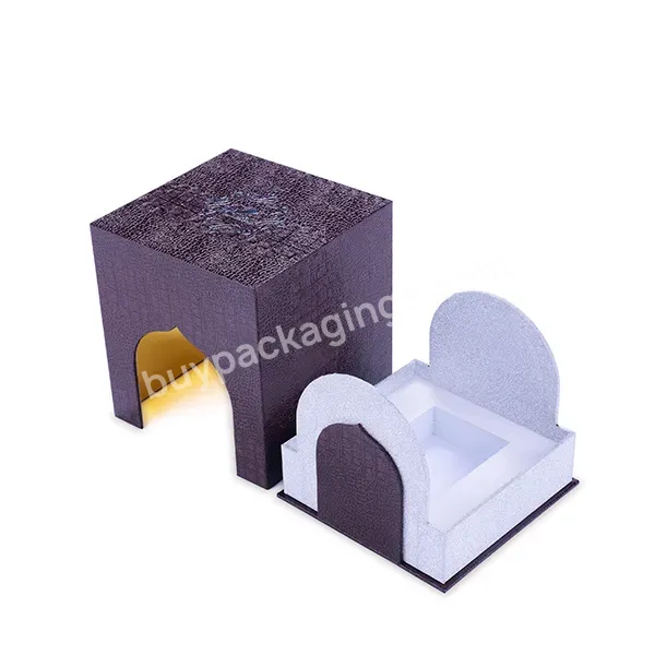 Custom Arabic Style Square Perfume Box Design Creative Cosmetic Packaging Gift Box For Candles