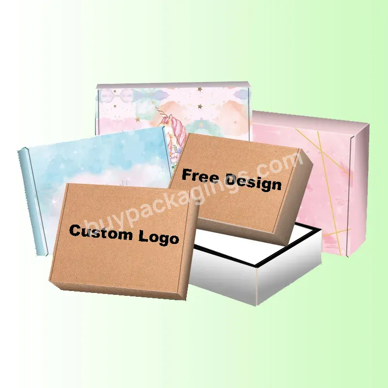 Custom Attractive Price Hot Sale Kraft Portable Biodegradable Environmental Compostable Corrugated Packaging Clothing Mailer Box
