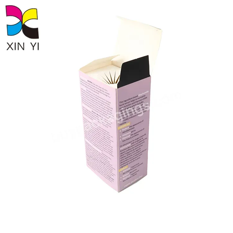 Custom B5 Bottle Package Boxes Serum Box Packaging Cosmetics Box With Liner