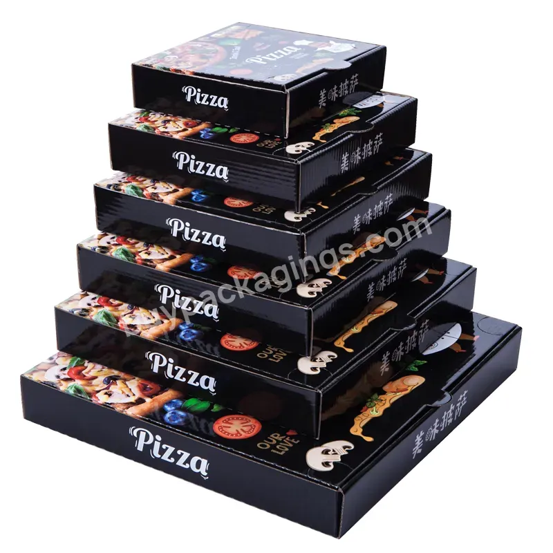 Custom Baked Pizza Box	high Quality Practical Pizza Boxes With Logo Custom Baked Pizza Box