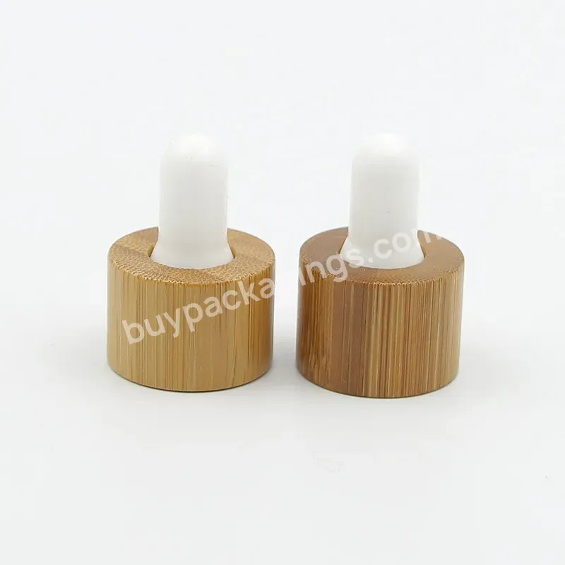 Custom Bamboo Closure Dropper Cap 18/410 20/410 24/410 28/410 - Buy Plastic Dropper Tip Cap,Bamboo Bottle Cap,Wood Fence Post Caps.