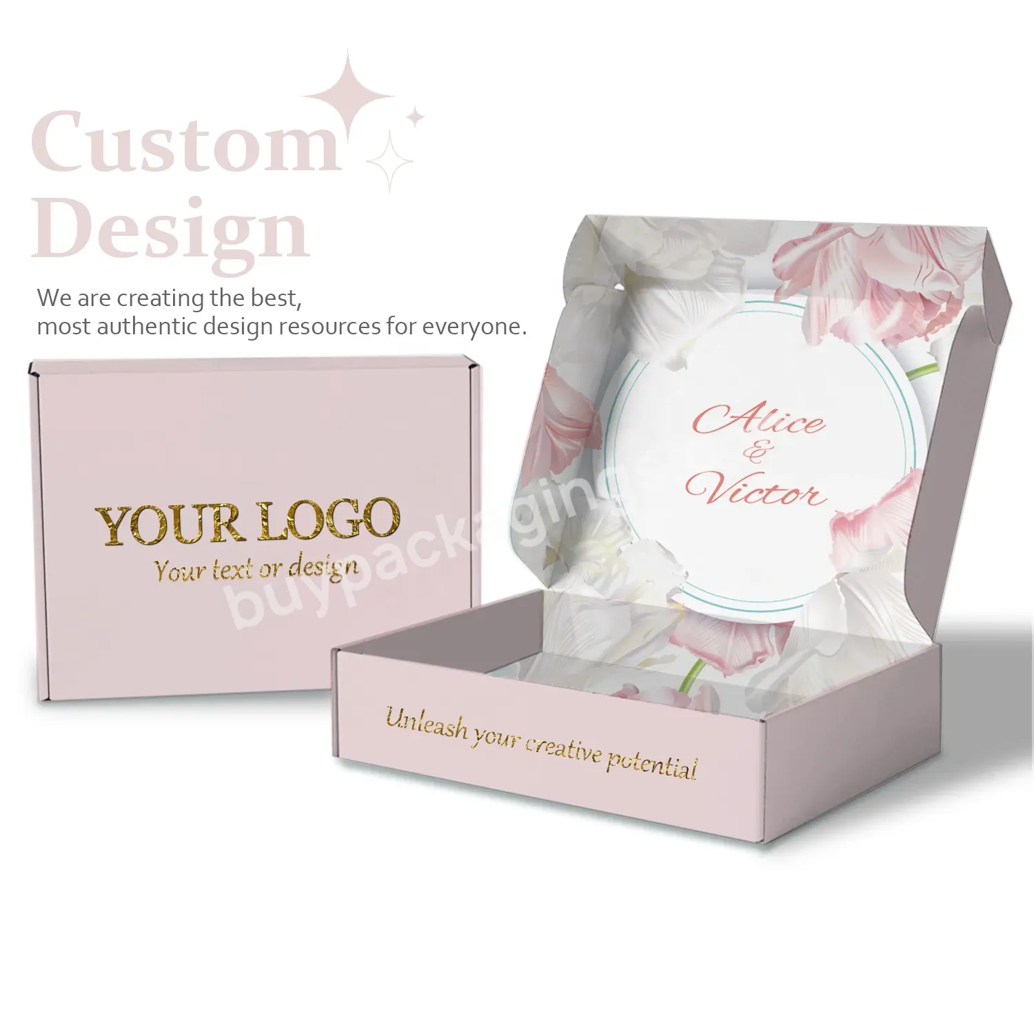 Custom Best Price Good Quality Color Printed Clothes Underwear Mailing Package Box