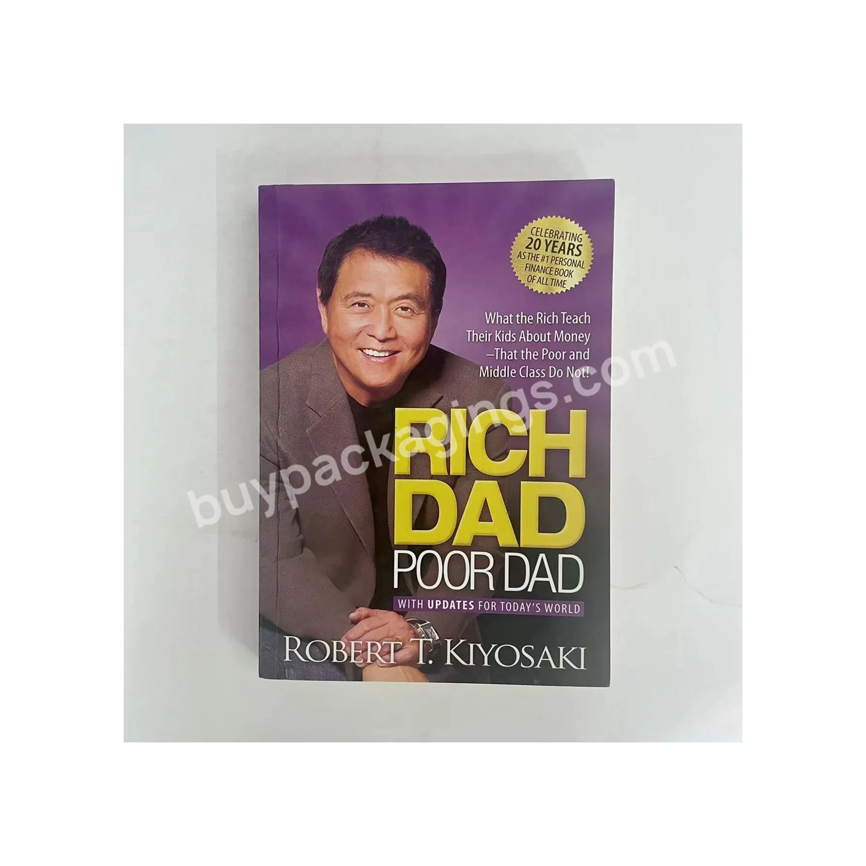 Custom Bestseller Inspirational books printing Rich Dad Poor Dad Hardcover Book Printing for adults