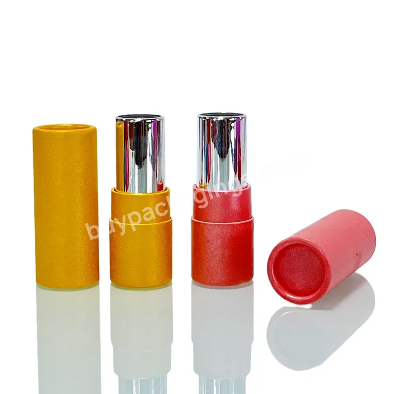 Custom Biodegradable Cosmetic Containers Deodorant/lipstick/lip Balm Container Paper Tube