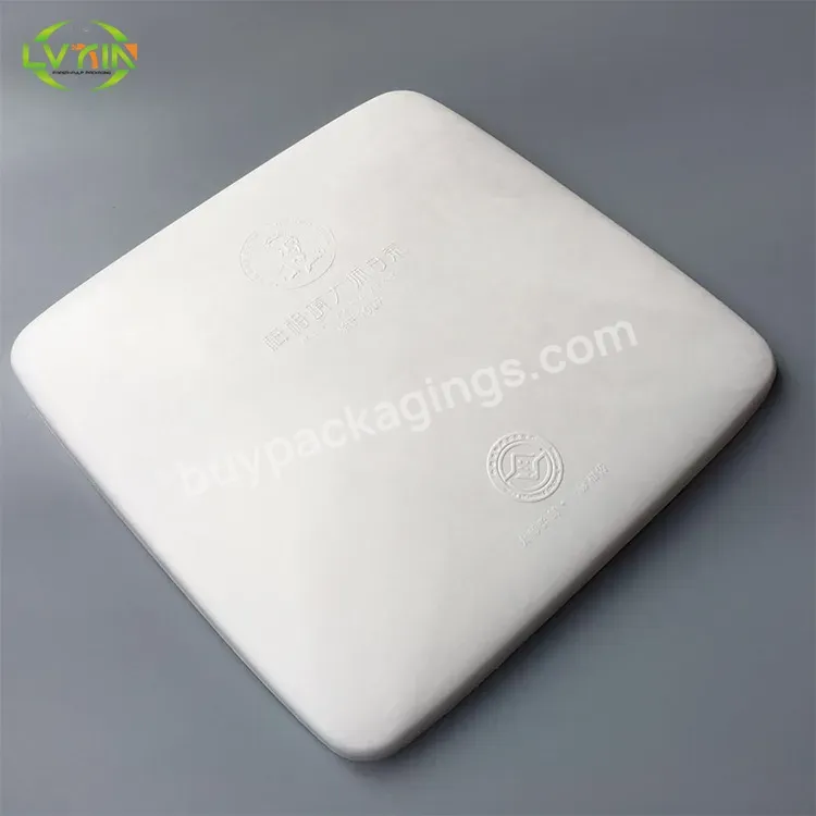 Custom Biodegradable Eco Friendly Paper Pulp Box,Sugarcane Bagasse Pulp Case Packaging Box