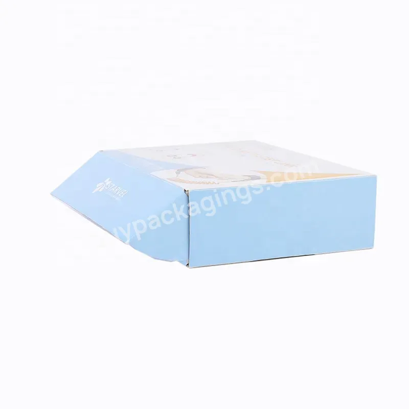 Custom Biodegradable Kraft Subscription Mailer Box 350g White Printed E Flute Corrugated Sheet Carton Packaging Box