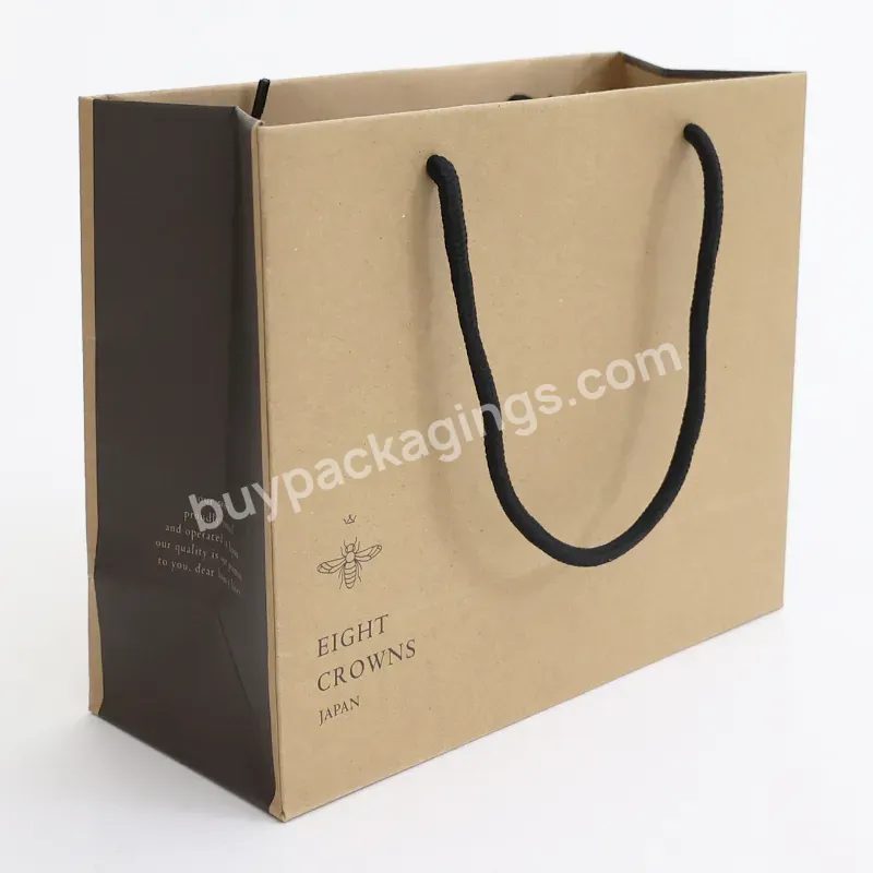 Custom Biodegradable Paper Bagsboutique Paper Shopping Bag With Material Gift Bags Draw String