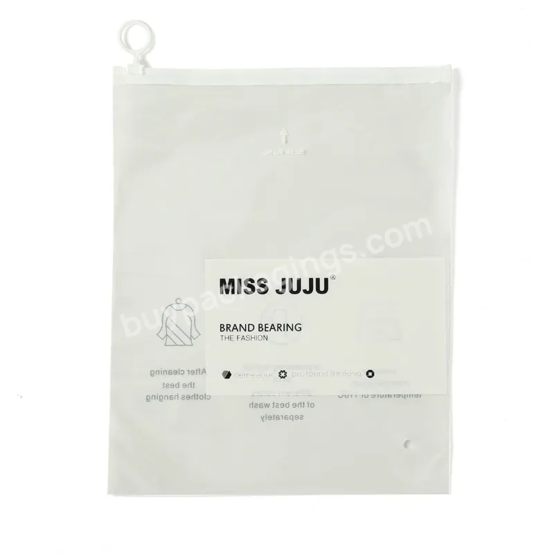 Custom Biodegradable Plastic Pvc Frosted Zip Lock Printed Logo Bikini Swimwear Beachwear Packaging Zipper Bag