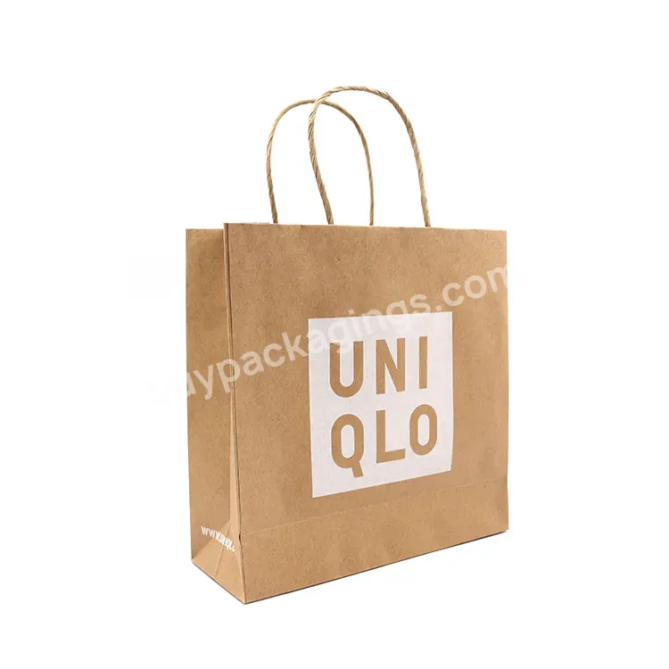 Custom Biodegradable Waterproof Bag Gift Wrapping Recycle Paper Bags For Clothes