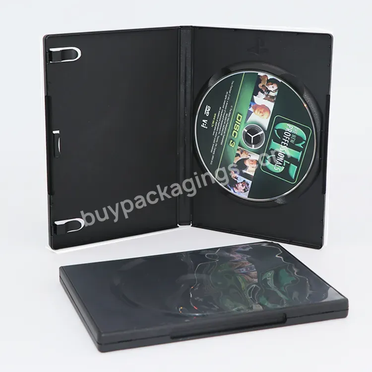 Custom Black Blue Single Disc Replacement Game Storage Shell Box Holder Gta 5 Cd Case For Sony Playstation 2 3 4 5 Ps3 Ps2 Ps5 - Buy Ps 2 Case,Gta 5 Cd Case,For Playstation 2 Game Case.