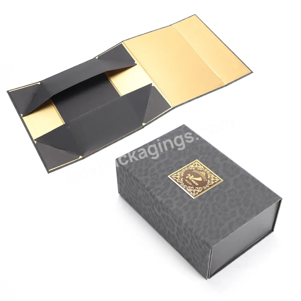 Custom Black Drawer Box Printing Slide Out Perfume Packaging With Logo