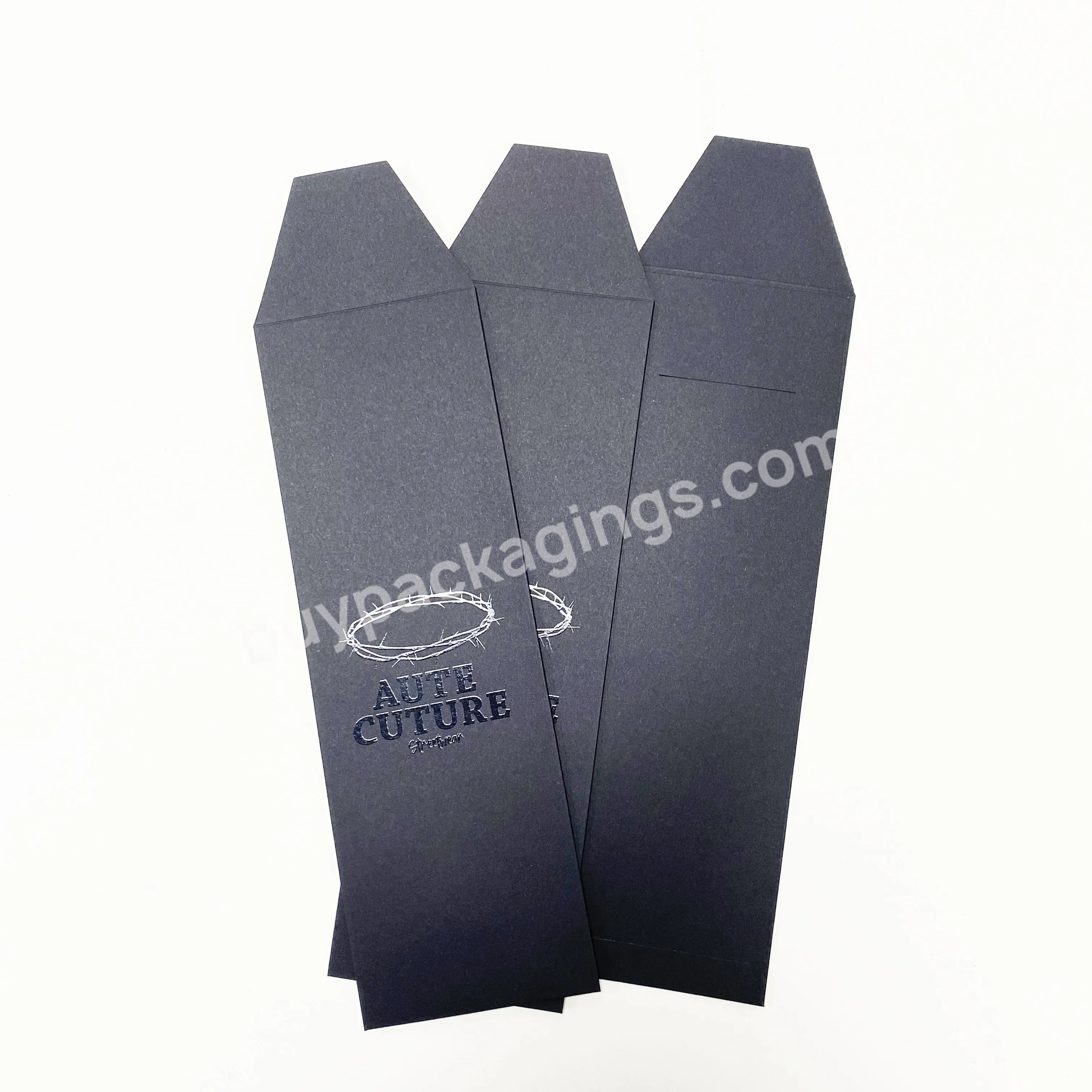 Custom Black Oil Spot Uv Logo Card Printing Luxury Gift Black High Quality Matte Kraft Paper Packaging Envelope With Black Logo - Buy Black Envelope,Gift Envelope,Uv Logo Envelope.