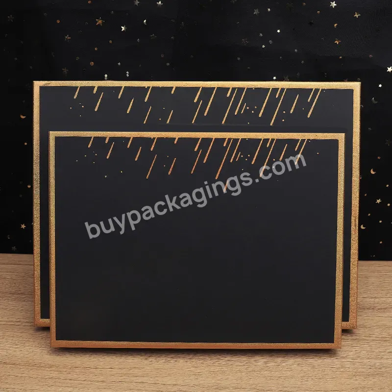 Custom Black Printed Gift Perfume Packaging Luxury Premium Cover Box With Bag