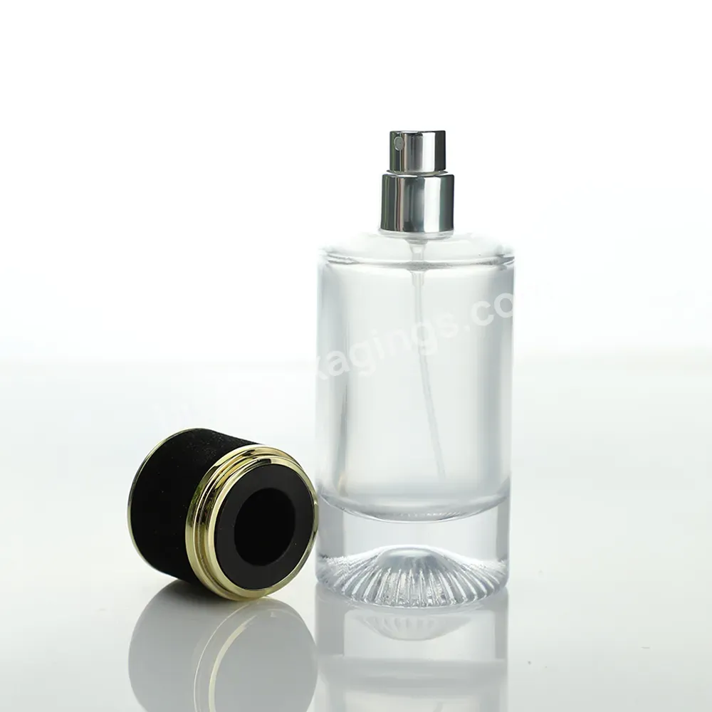 Custom Black Round Oval Perfume Sprayer Bottles For Men