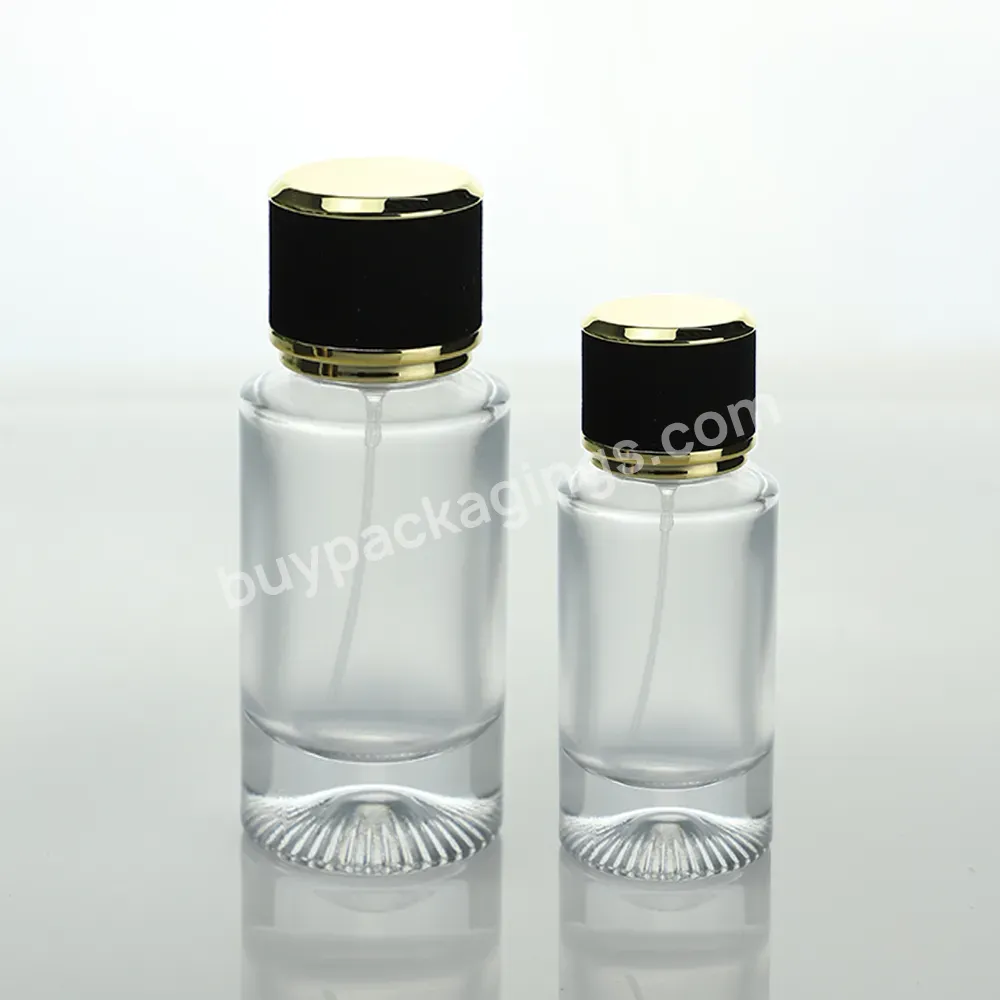 Custom Black Round Oval Perfume Sprayer Bottles For Men