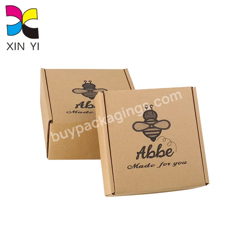Custom Black Shipping Mailing Carton Cardboard E Flute Corrugated Box Making