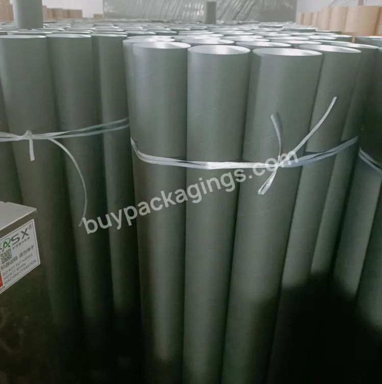 Custom black spiral paper tube core pipe kraft recycled rolling mailing circular tube factory