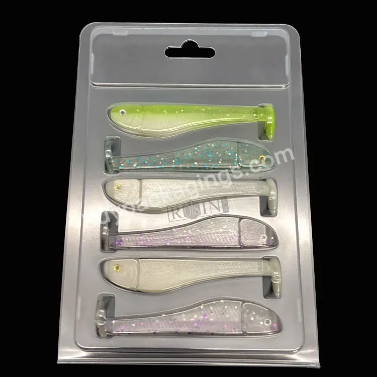 Custom Blister Pvc Clamshell Plastic Fishing Lures Mold Set Box Packaging