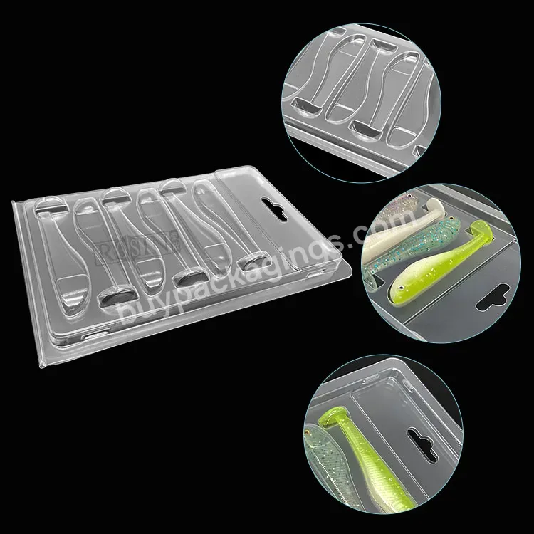 Custom Blister Pvc Clamshell Plastic Fishing Lures Mold Set Box Packaging