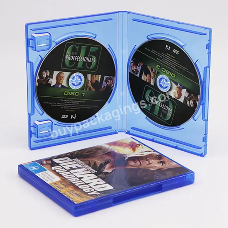 Custom Blue Clear Game Protector Controller Dvd Case Video Game Box Packaging Double Game Case For Playstation 3 4 5 Ps3 Ps4 Ps5