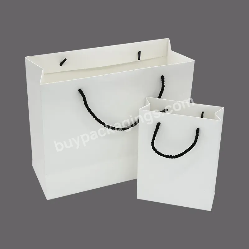 Custom Blue Modern Design Packaging Bag Rts Gift Box With Handles
