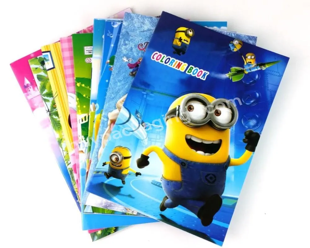 Custom Book Printing Services Coloring Children Books Story Stickers Drawing Children Book For Kids