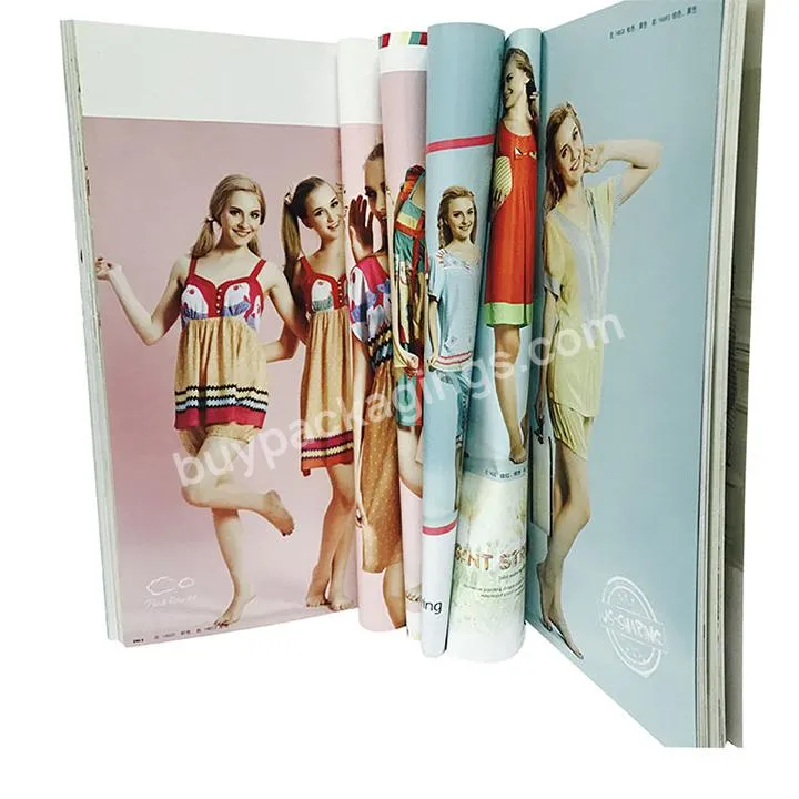 Custom Book Printing Services Soft Cover Full Color Printed Catalog