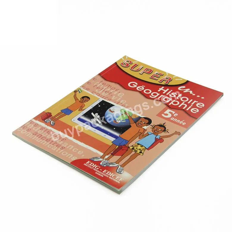 Custom Book Printing Services Softcover Text Book Cheap Textbook Printing