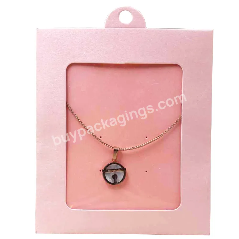 Custom Boxes With Card Inside Package Hangers Multi Color Bag With Card Necklace /earring Jewelry Package& Display Hanger Box