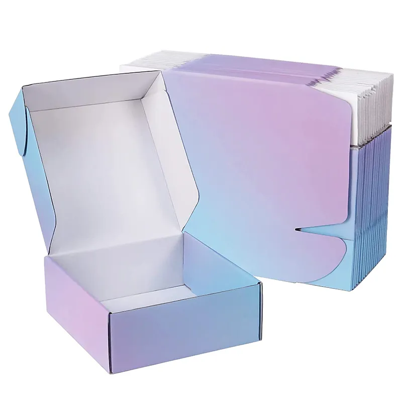 Custom boxes with logo clothing packaging cosmetic lash bule cajas mailer de carton gift shipping mailing gift packaging boxes