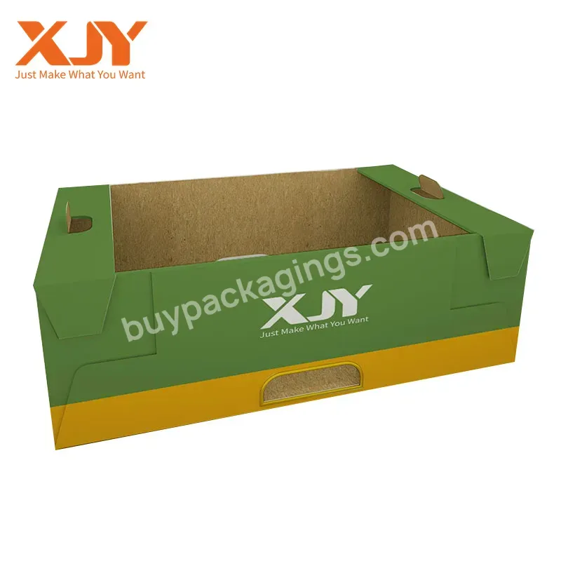 Custom Boxes With Logo Packaging For Fruits Kraft Corrugated Packaging Box Printing