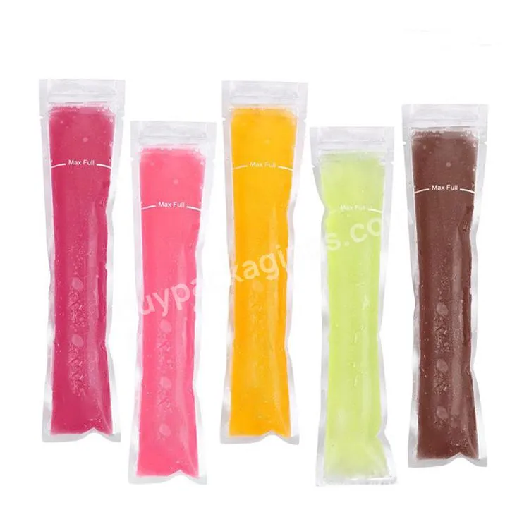 Custom BPA Free Food Grade Customized Printed Resealable Matte Zip Lock Bag Frozen Ice Popsicle Packaging