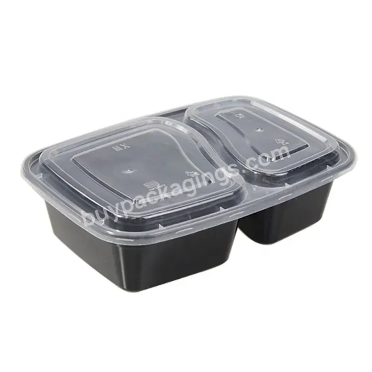 Custom Bpa Free Microwave Safe Airtight Lunch Box Disposable Takeaway 2 Compartment Meal Prep Container Plastic Food Container - Buy 2 Compartment Food Container,Reusable Plastic Food Container,Takeaway Food Container.