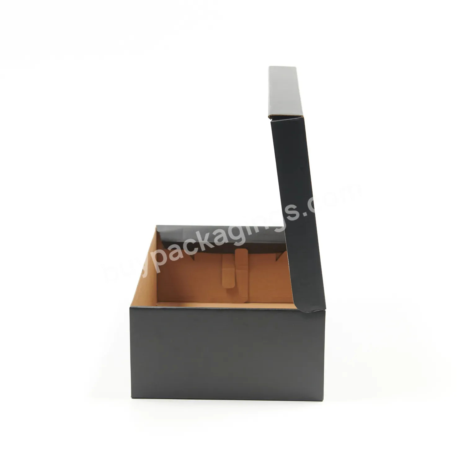 Custom Brand Logo Printed Brown Foldable Portable Kraft Paper Mens Shoe Box