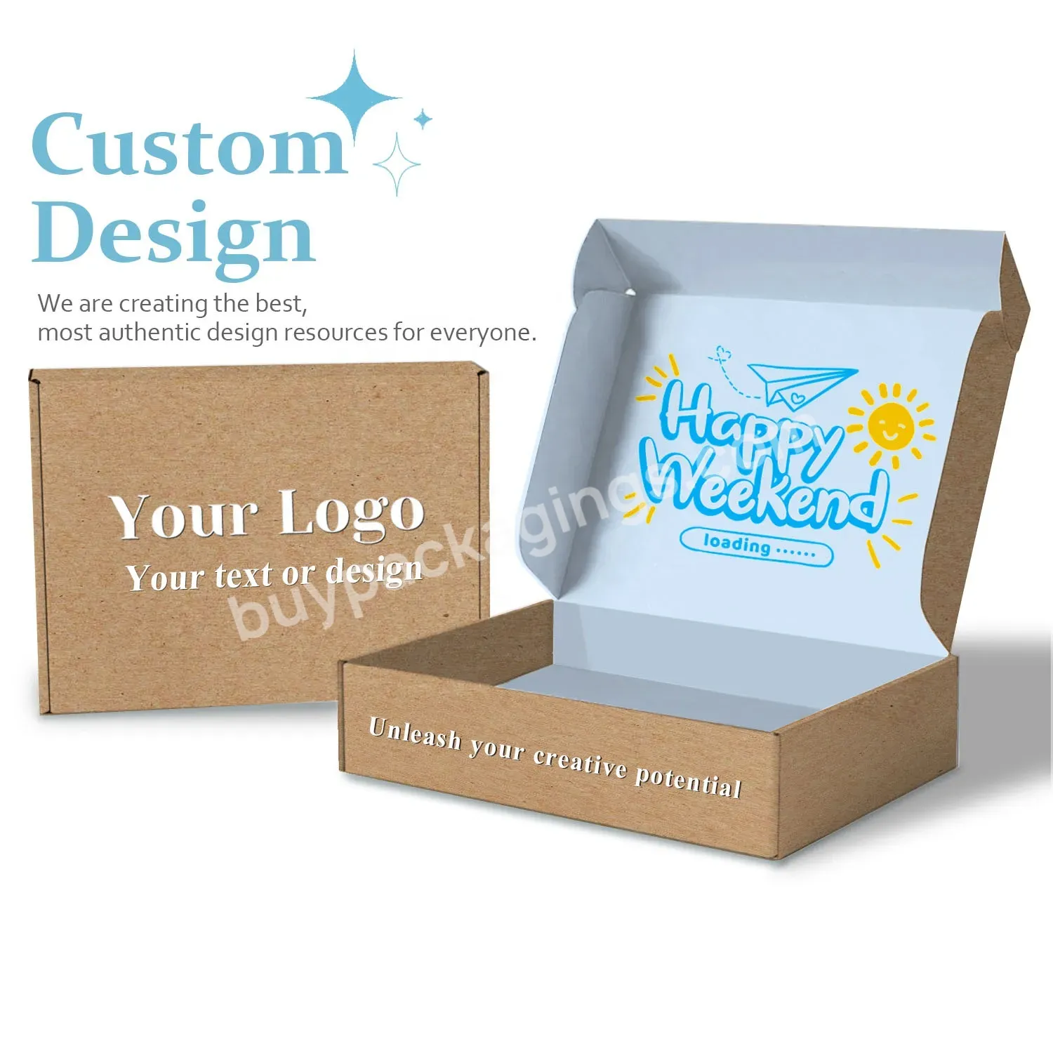 Custom Brand Logo Printed Reusable Magazines Packing 2mm Thickness Corrugated Box
