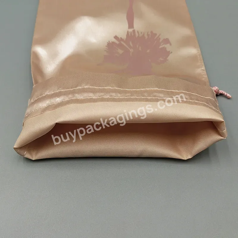 Custom Brand Logo Satin Wig Packaging Bag Hair Extension Storage Pouch Swimsuit Underwear Packaging Dust Silk Pouch