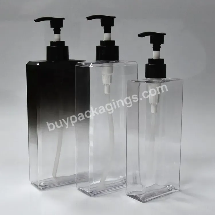 Custom Brand Pet Plastic Shampoo Bottle Shower Gel Bottle Sanitizer Lotion Pump 250ml 300ml 400ml 500ml