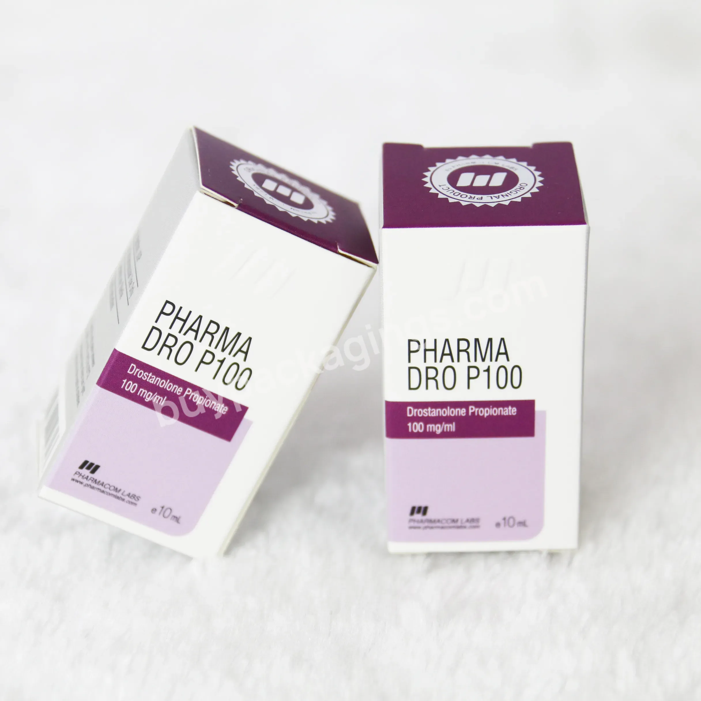 Custom Brand Printed Steroid Pharmaceutical 10ml Vial Box Labels