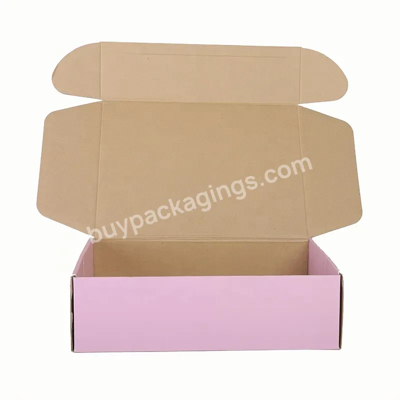 Custom Brand Printing E Commerce Hard Wholesale Corrugated Folding Aircraft Paper Colored Shipping Mailer Transport Box